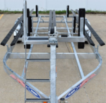 PT20 Single Axle Galvanized Pontoon Boat Trailer - Image 5